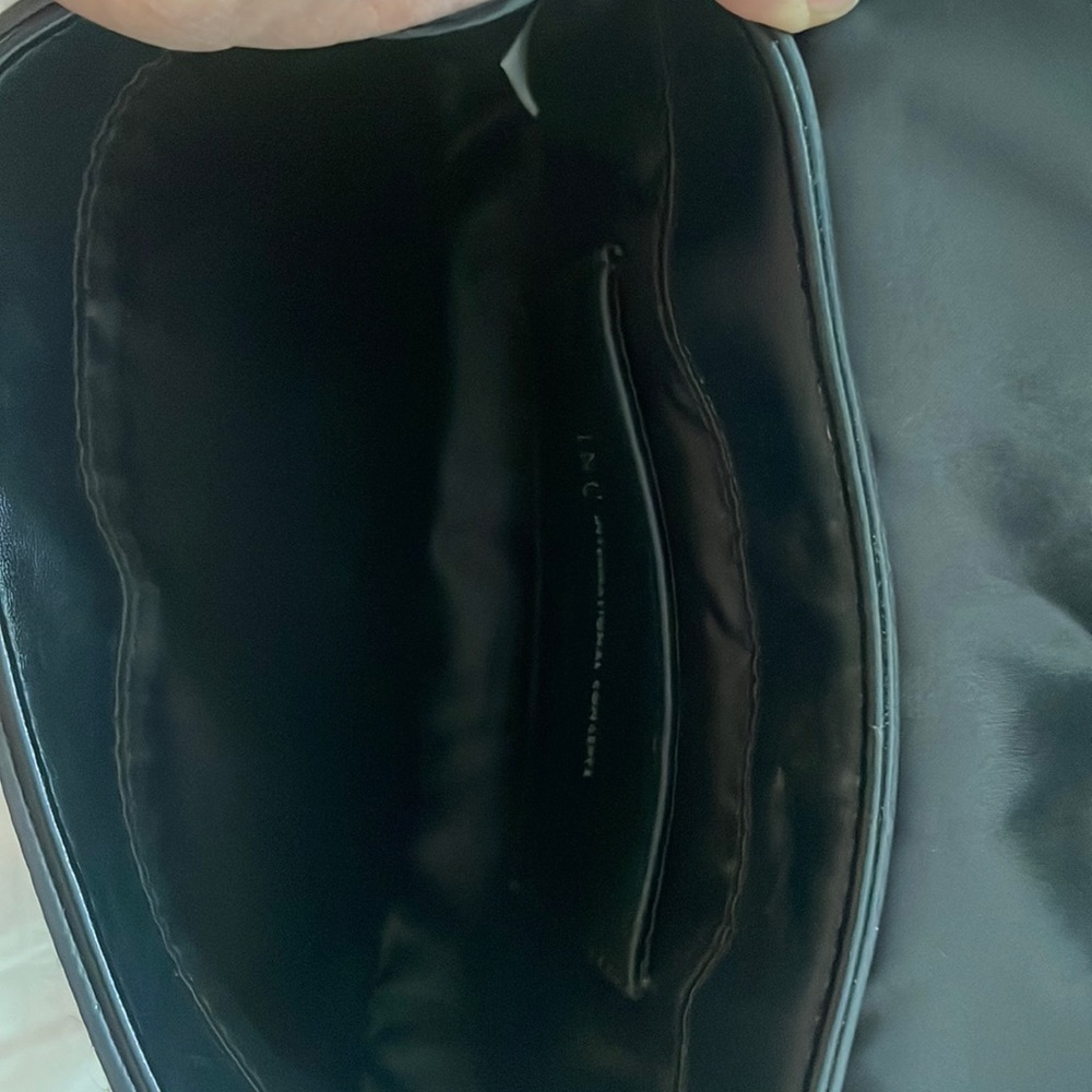 INC black crossbody bag-small pocket inside. Pocket outside back of purse - Picture 3 of 5